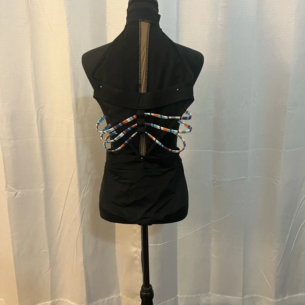 Crystal Couture Halter Top w/ Swarovski
Rhinestones & Multi-Color Straps Size AS - Picture 4 of 5